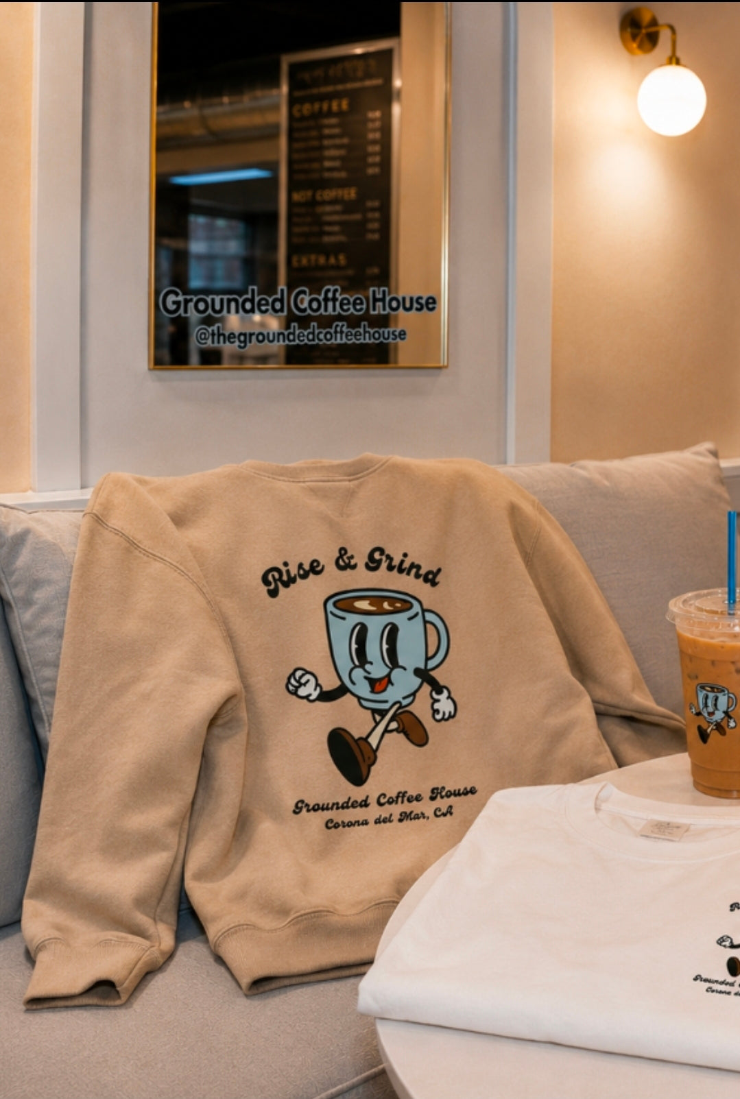 Grounded Crewneck Sweatshirt | Grounded Coffee House — Corona del